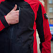 Стильний чоловічий спортивний костюм Intruder: куртка soft shell light "iForce" Червона + штани "Hope" Чорні, фото 3