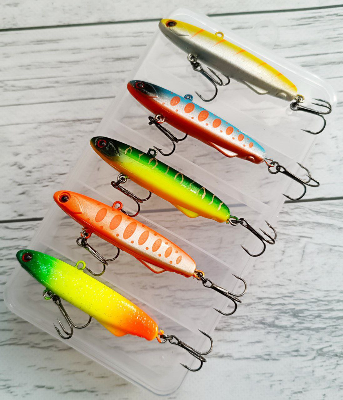 Воблер Lotus Lure BAGUETTE Soft VIB 70 mm 16.7g Набір 5шт в коробці