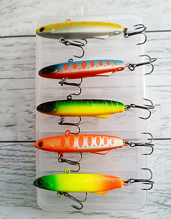 Воблер Lotus Lure BAGUETTE Soft VIB 70 mm 16.7g Набір 5шт в коробці, фото 3