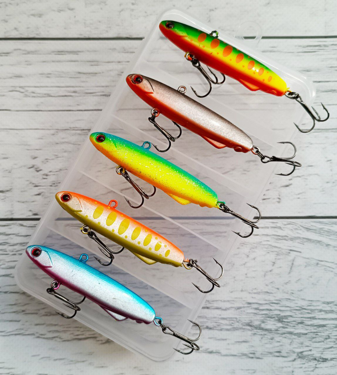 Воблер Lotus Lure BAGUETTE Soft VIB 70 mm 16.7g Набір 5шт в коробці