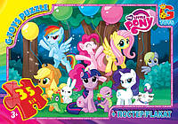 Пазлы серии "My little PONY" 35 эл. (полотно 210*300мм) в кор. 19х13х3см GToys (MLP007)