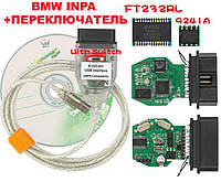 BMW INPA диагностический сканер K+DCAN +переключатель FT232RL OBD2 обд