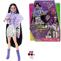 Барби Экстра брюнетка в серебристом костюме Barbie Extra 15 HHN07