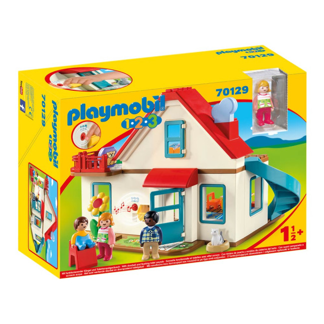 Ігровий набір-конструктор Playmobil 1.2.3 Будиночок у селі (70129)