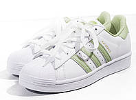 Жіночі кросівки Adidas Superstar White Green