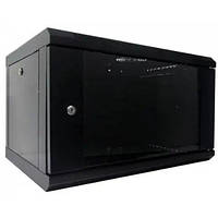 Шкаф коммутационный настенный 6U 600x450 WMNC-6U-FLAT- BLACK Hypernet 6U 600x450