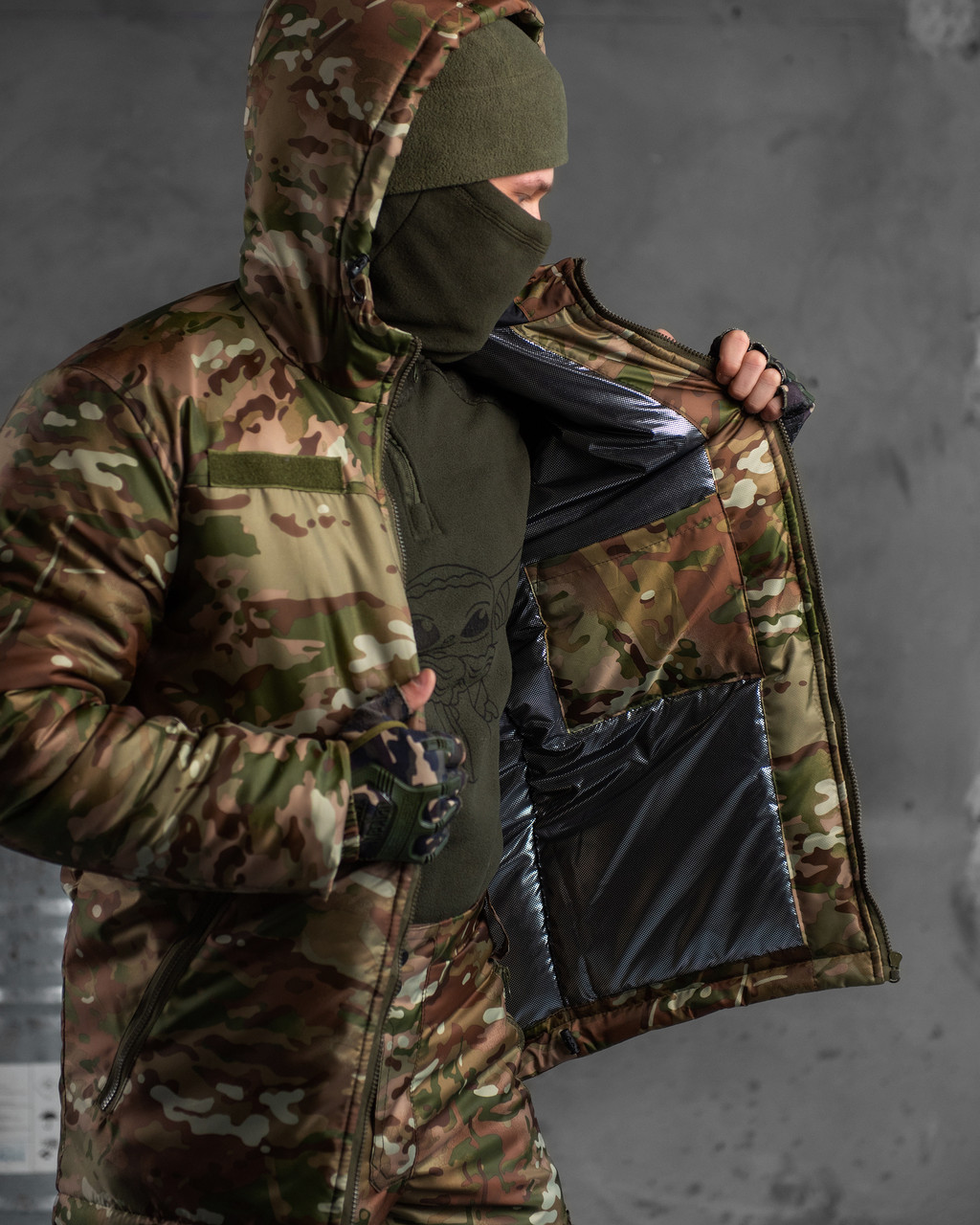 Водонепроницаемый Тактический костюм мультикам на синтепоне, Военный мужской костюм мультикам воєнторг ua - фото 8 - id-p2176971600