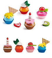 Игрушечные продукты Пирожные Hape E3157 Набор игрушек - Десерты