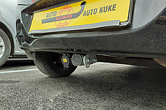 Фаркоп Hyundai I20 2008-2014 (Хендай Ай 20) оцинкований Швидкознімний автомат на ручці