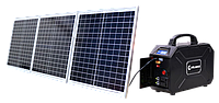 Портативна зарядна станція VELMAX V-PPS-200sp 200W акум.свинц кисл Lead-acid30Ah з сонячн панел3х30W