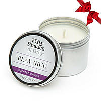 Ароматическая свеча Fifty Shades of Gray Play Nice Vanilla Candle с ароматом ванили, 90 г FS80173