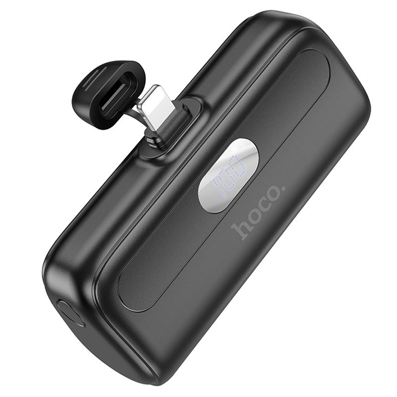 Портативний зарядний пристрій Power Bank Hoco J116 Cool Lightning 5000 mAh, Black, фото 1