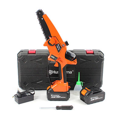 Акумуляторна міні-пила Husqvarna 75iXP KIT (36V, 6Аh) з індикатором заряду та масляним бачком