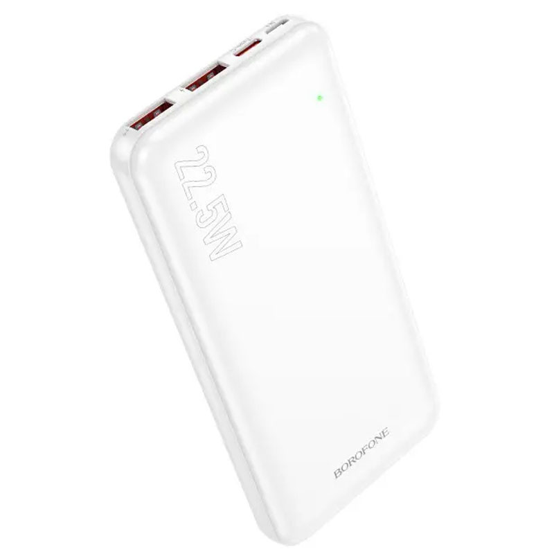 Портативний зарядний пристрій Power Bank BOROFONE BJ38 22.5W+PD20W 10 000 mAh, White, фото 1