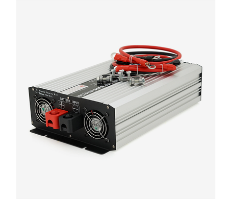 Інвертор напруги DA-8000Q (DC:4000W), 12/220V з правильною синусоїдою, 2 Shuko, клемні дроти, LED, Q2, фото 3