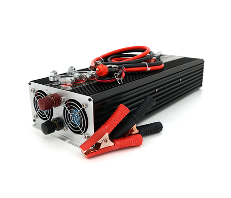 Інвертор напруги YOSO з правильною синусоїдою, 8000W, 12/220V-4000W, 2 універсальні розетки, LED Display,, фото 3