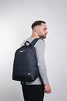 Рюкзак Матрац Nike темно-сірий меланж (біле лого) FDS