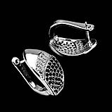 Сережки. Натуральний шпінель. Срібло 925., фото 2