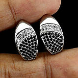 Сережки. Натуральний шпінель. Срібло 925., фото 3