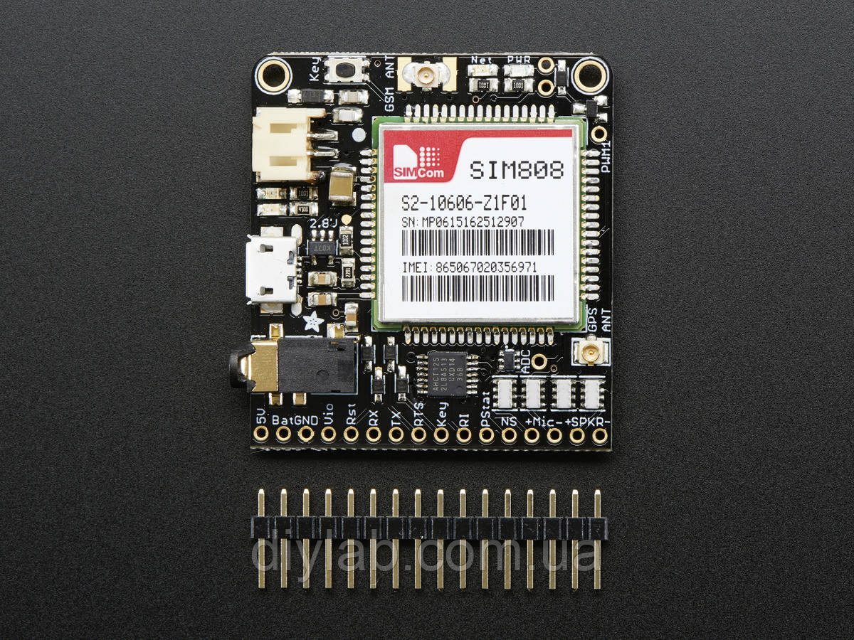 Adafruit FONA 808 - Mini Cellular GSM + GPS Breakout - фото 1 - id-p402652711