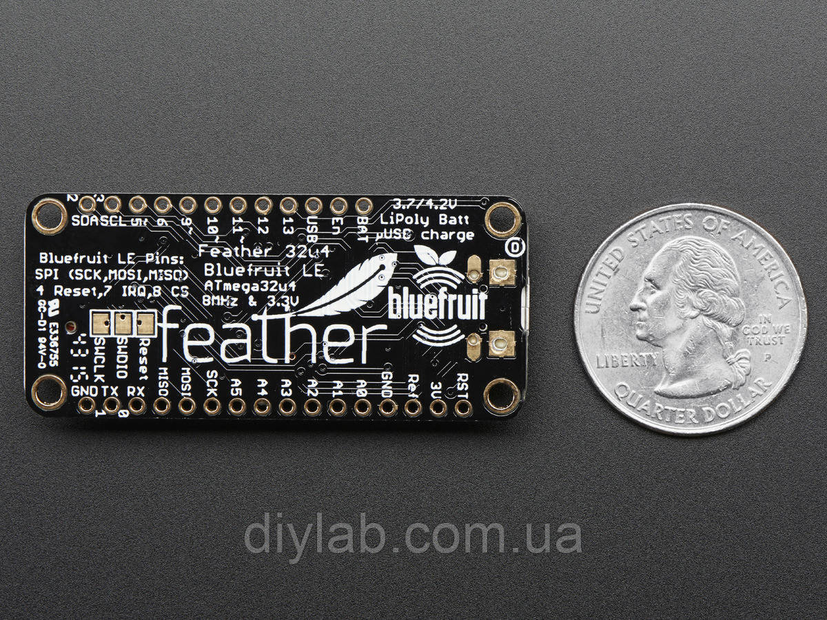 Adafruit Feather 32u4 Bluefruit LE - фото 3 - id-p402656063