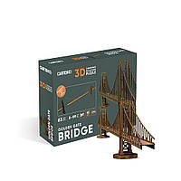 3D Пазл Картонный Cartonic GOLDEN GATE BRIDGE Мост Золотые Ворота 63 детали