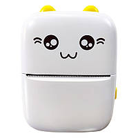 Портативний дитячий міні-принтер "Котик" HS-5545 Жовтий