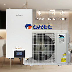 Тепловий насос Gree Versati III Split GRS-CQ16Pd/NhH-M 16 кВт, 380 В, площа обігріву 160 м²