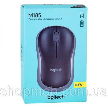 SM  SM Wireless Мышь Logitech M185 мятая упаковка Цвет Черный, фото 2