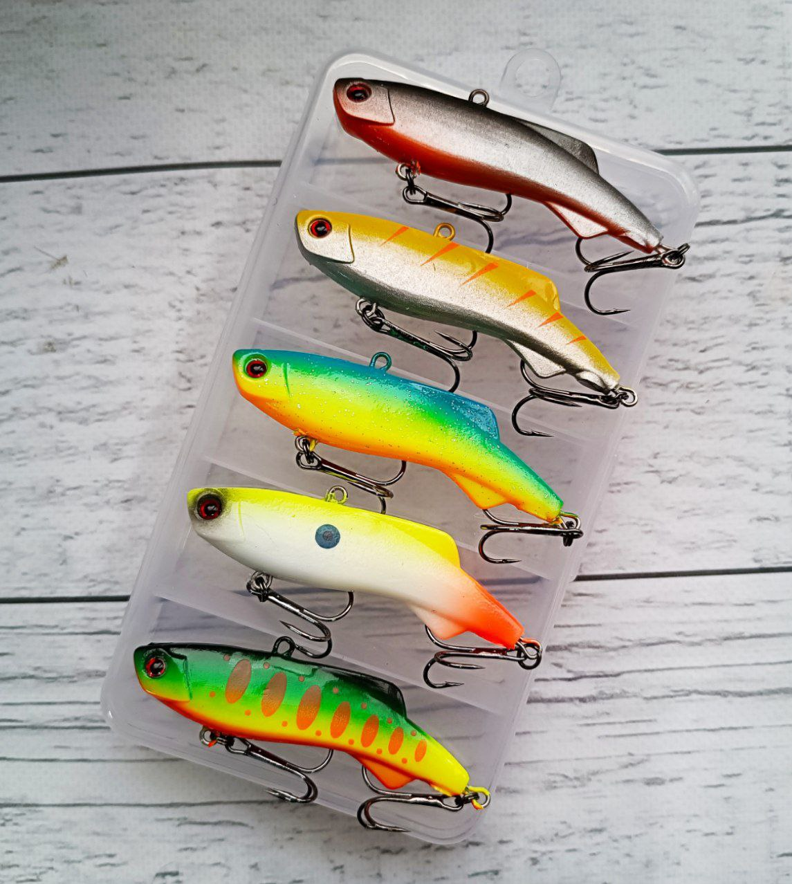 Воблер Lotus Lure Shiriten Soft VIBE 73 mm 17g Набір 5шт в коробці