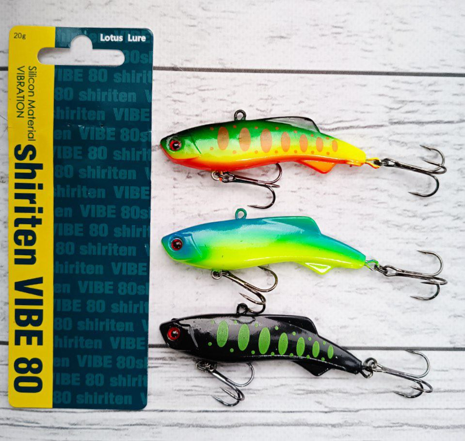 Воблер Lotus Lure Shiriten Soft VIBE 73 mm 17g Набір 3шт