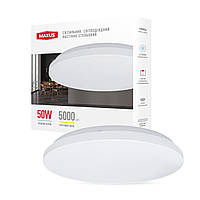 Світильник світлодіодний настінно-стельовий Maxus Ceiling light 50W 4100K C (коло)