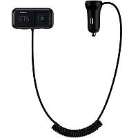 Автомобильное FM-Модулятор Baseus T-Typed S16 Bluetooth MP3/Charger (CCTM-E01) Black