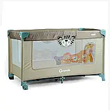 Манеж ліжко Toti 126x65x75 см, коричневий 07710, фото 2