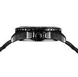 Елітний чорний наручний годинник winner з металевим ремінцем, фото 5