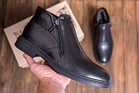 Зимові шкіряні черевики Van Kristi чорні