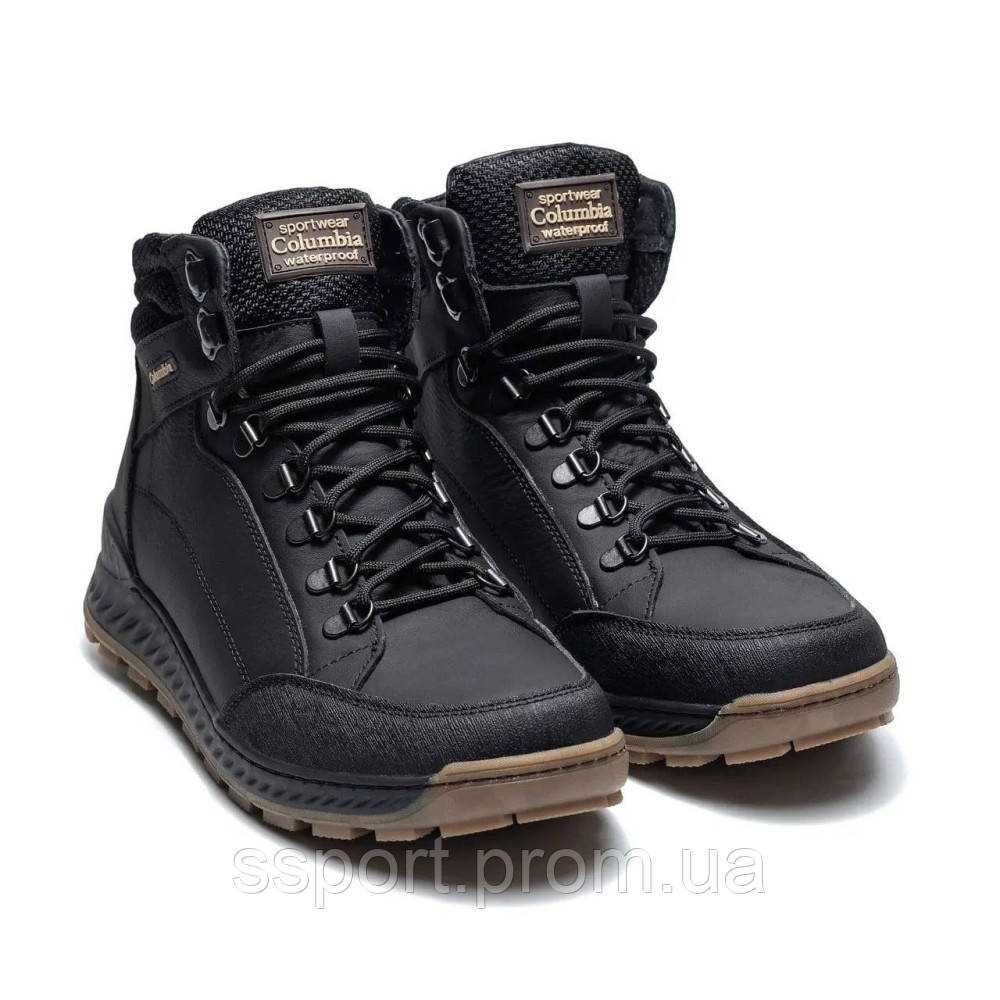 Зимові шкіряні ботинки   Sportwear колір чорний, коричневий