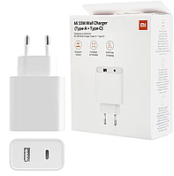 Сетевое зарядное устройство Xiaomi (OR) Wall Charger (33W/Type-A+Type-C) (BHR4996GL) White