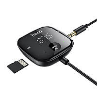 Беспроводной ресивер AUX Hoco E65 Unity Car BT FM Transmitter BT5.0 черный