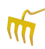 Граблі з дерев'яною ручкою 4 зуби (Talan-DV), фото 3