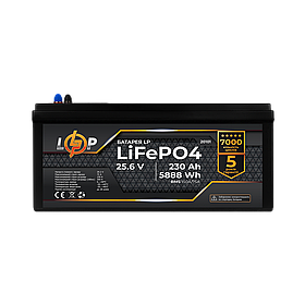Акумулятор LP LiFePO4 24V (25,6V) - 230 Ah (5888Wh) (BMS 150A/75A) пластик