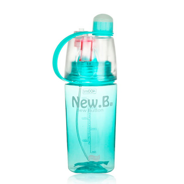 Велосипедна пляшка для води з розпилювачем 400 мл NewB NB-400, фото 1