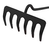 Граблі з дерев'яною ручкою 6 зубів (Talan-DV), фото 3