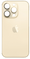 Задняя панель корпуса для iPhone 14 Pro Max, Gold (Big Hole) (Класс А)