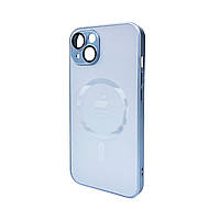 Чохол для смартфона AG Glass Matt Frame Color MagSafe Logo for Apple iPhone 13 Sierra Blue