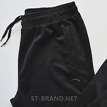 Практичні та зносостійкі чоловічі спортивні штани великого розміру (батал) - чорні, фото 3