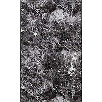 Ковер безворсовый на резиновой основе Dakaria Ratio PrintGel Run 1023vl38-p4 1.50x1.00 м черный