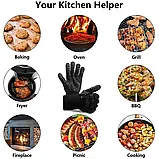 Рукавиці Folem Blaze вогнетривкі для гриля, BBQ, мангала, духовки, печі жаростійкі до 800 °C, фото 6