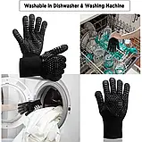 Рукавиці Folem Blaze вогнетривкі для гриля, BBQ, мангала, духовки, печі жаростійкі до 800 °C, фото 8