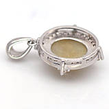 Підвіс. Натуральний рутиловий кварц. Срібло 925., фото 3